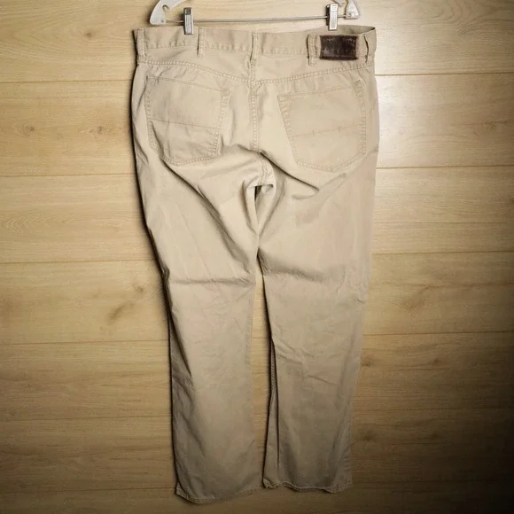 Polo‎ Ralph Lauren Classic Fit Chino Pants Khaki Tan Mens Size 38 32 - Picture 2 of 9